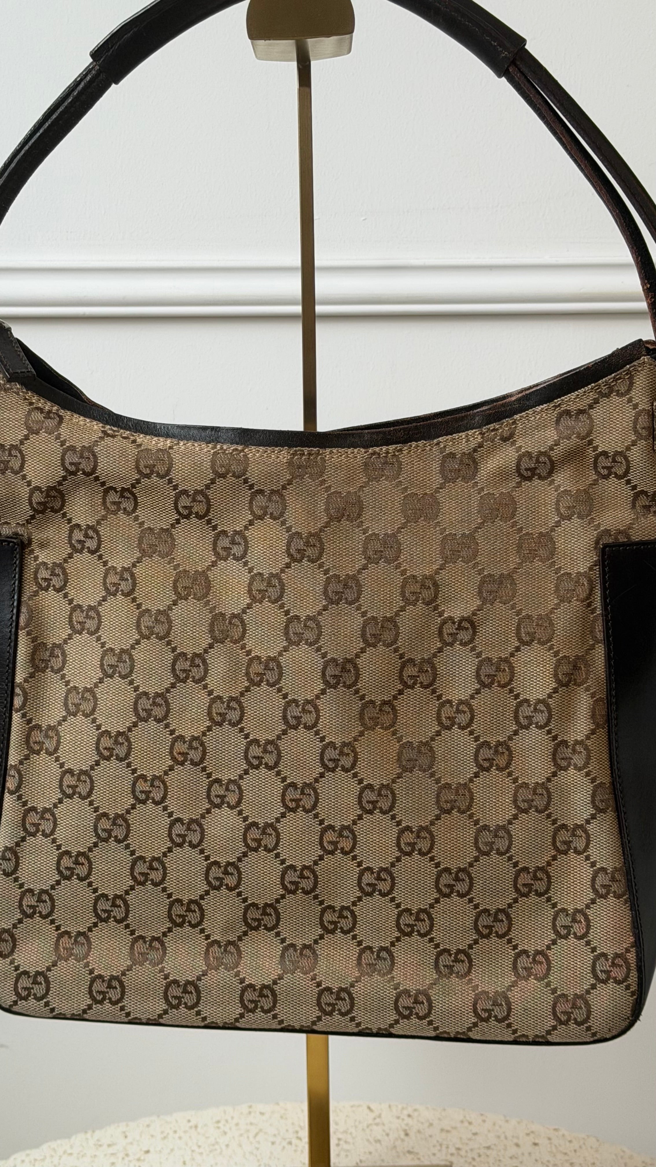 Gucci GG Canvas & Leather Shoulder bag