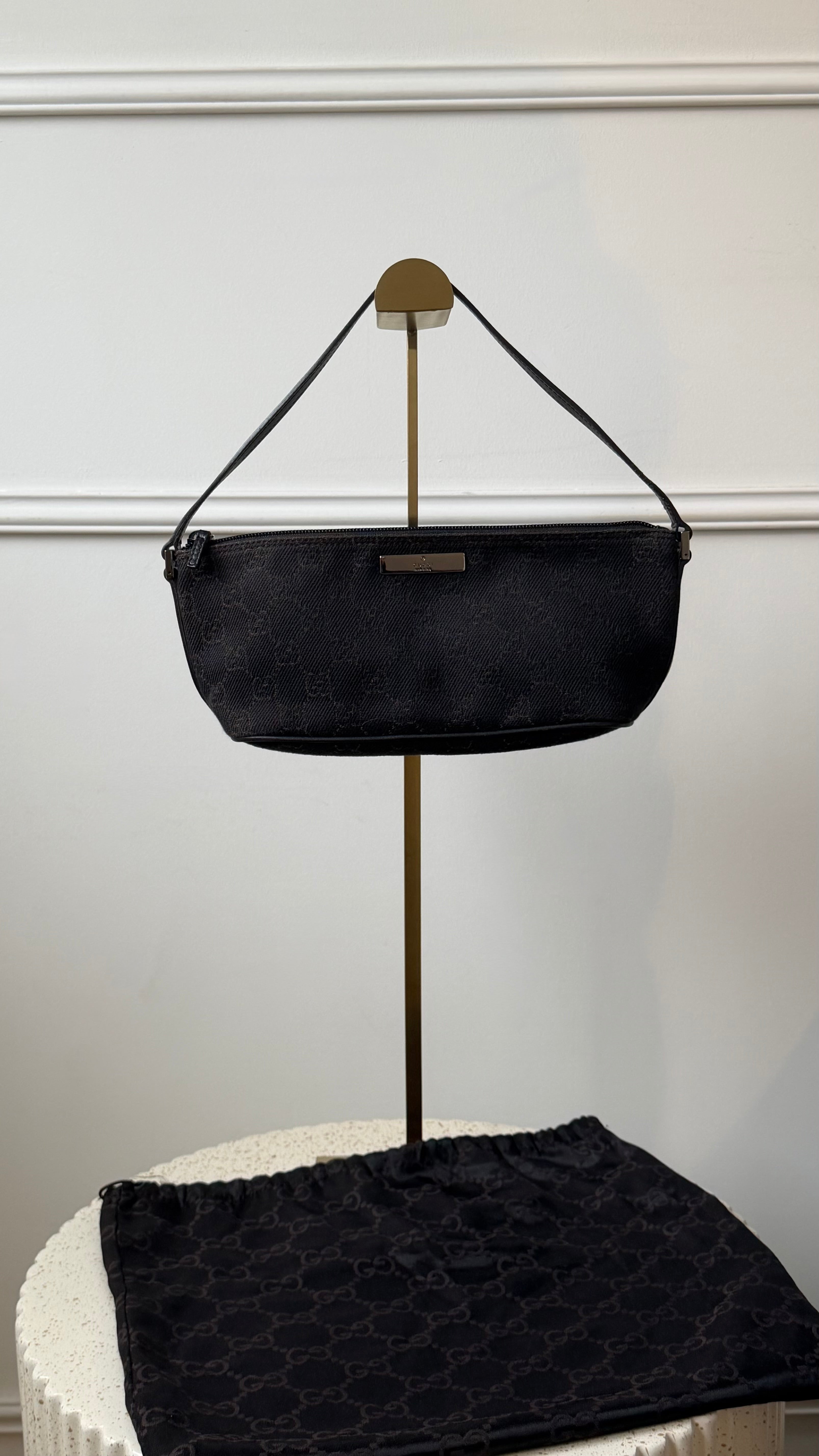 Gucci Denim GG Shoulder Bag