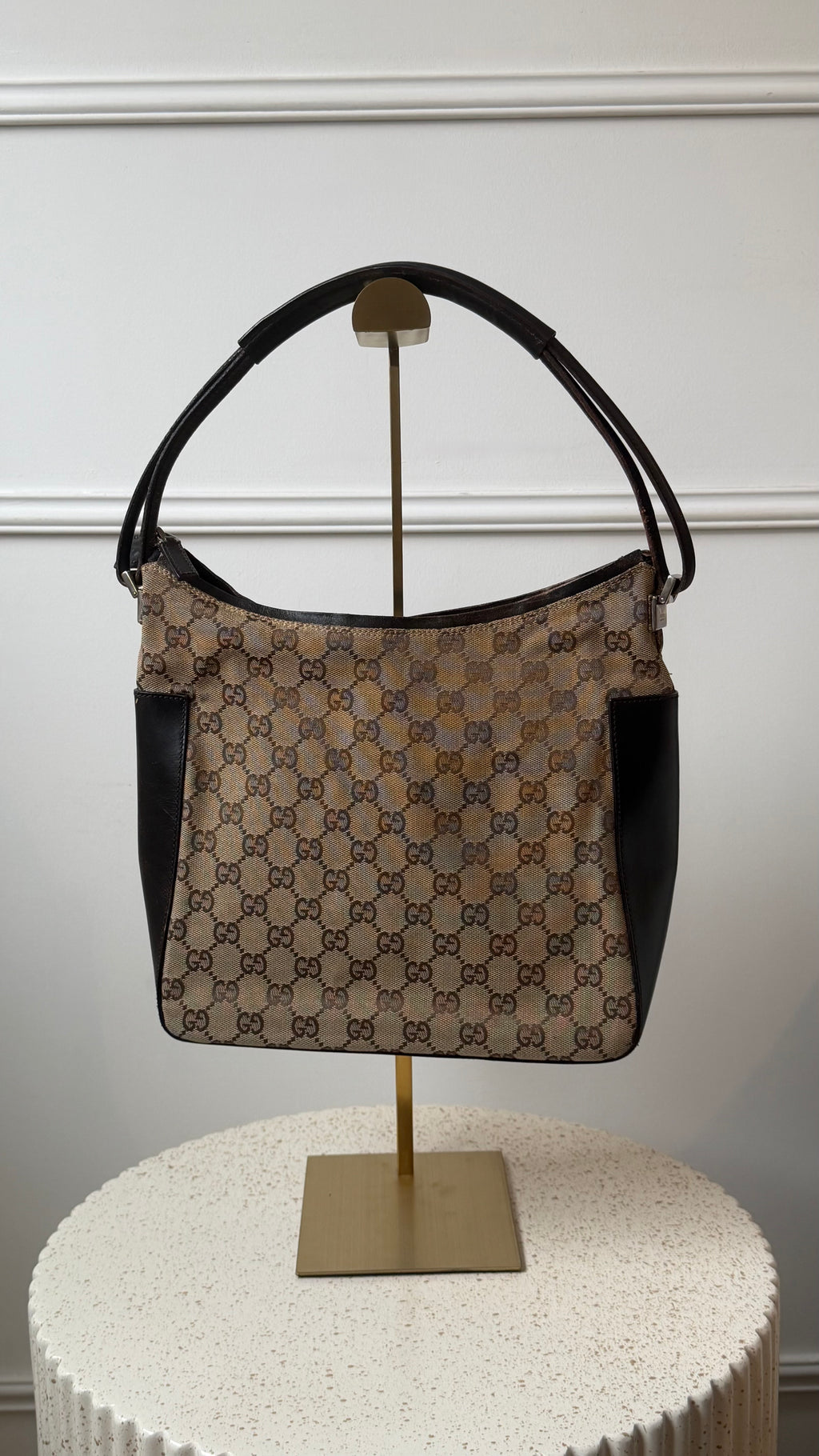 Gucci GG Canvas & Leather Shoulder bag