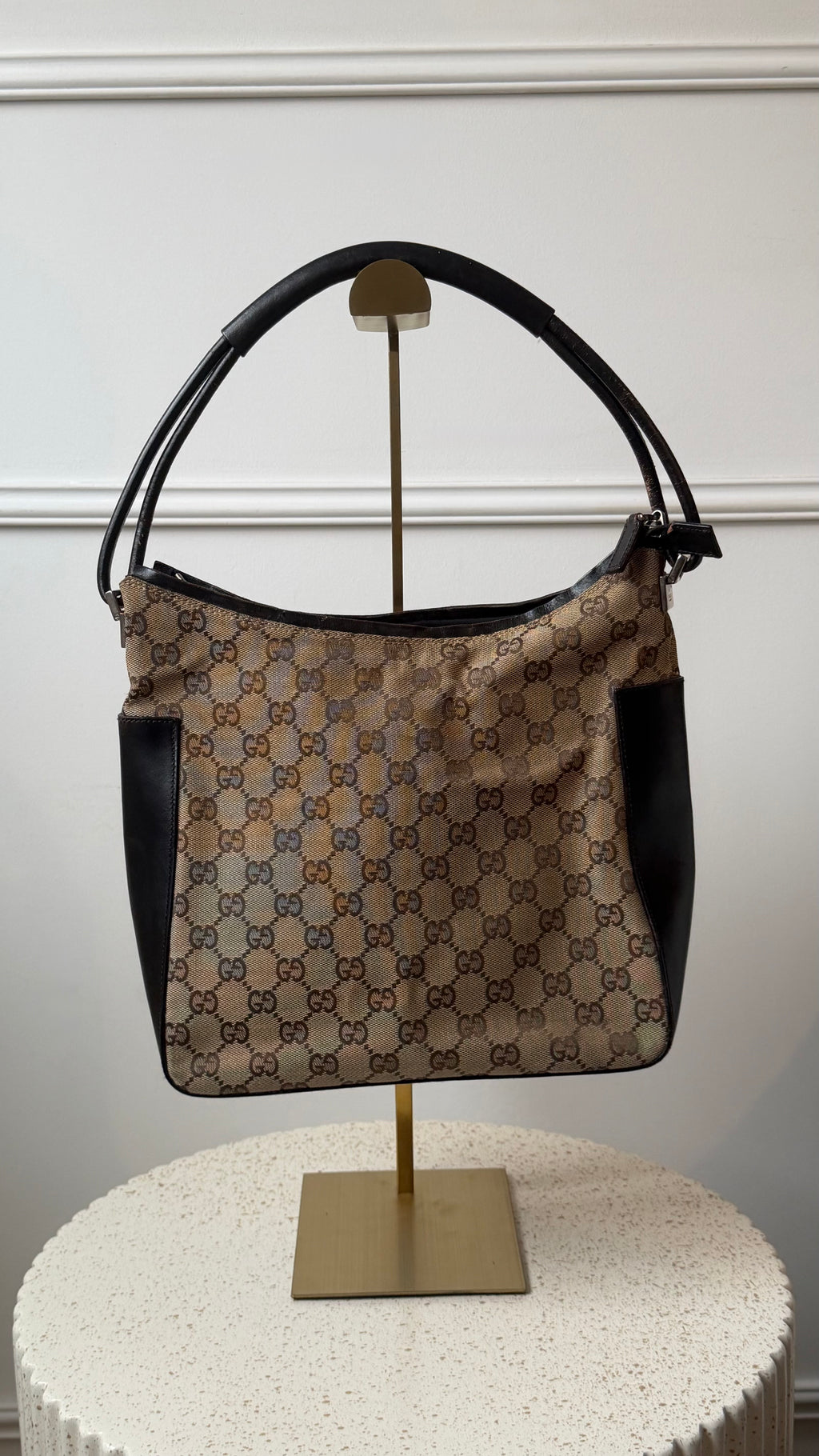 Gucci GG Canvas & Leather Shoulder bag