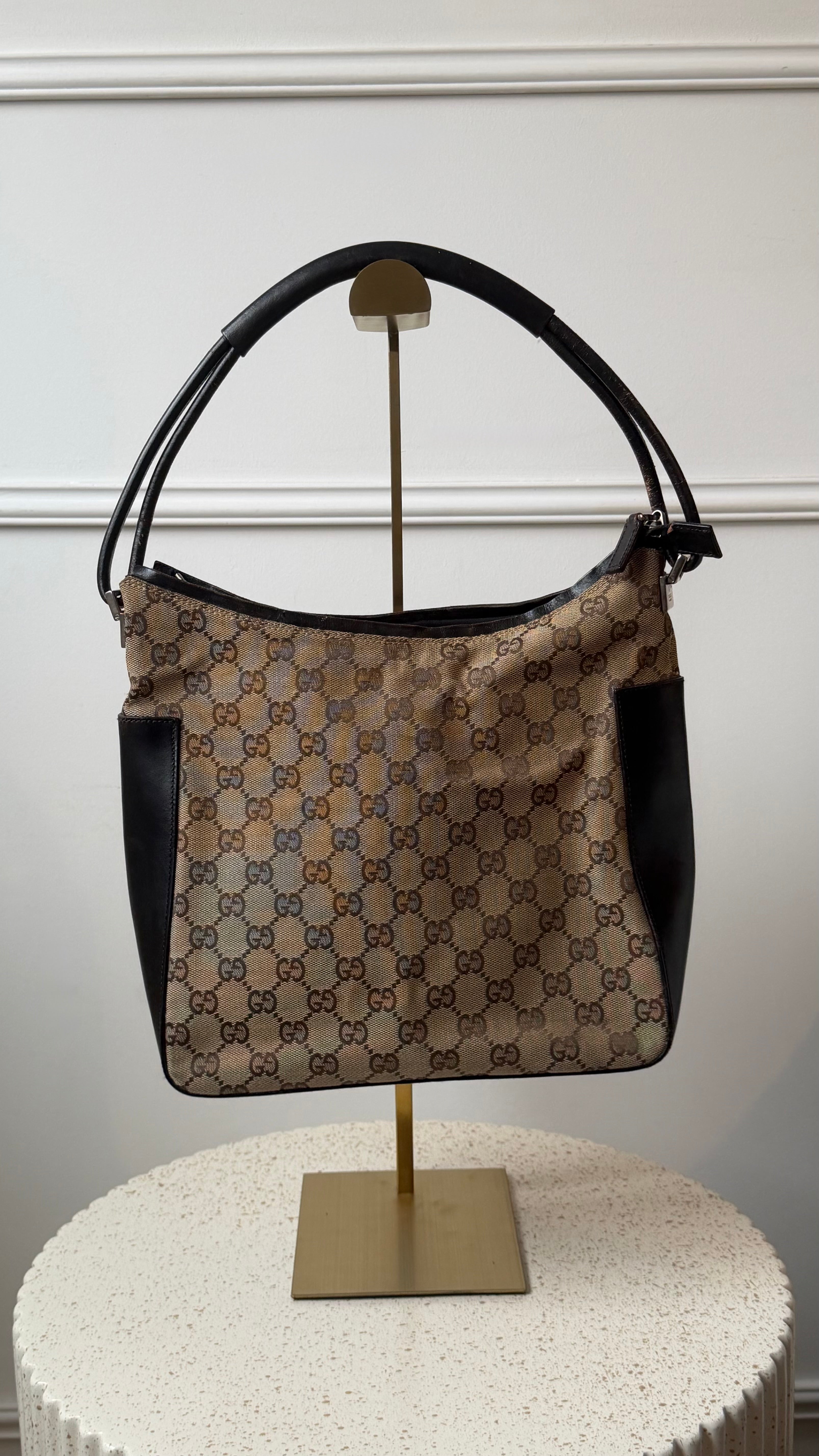 Gucci GG Canvas & Leather Shoulder bag