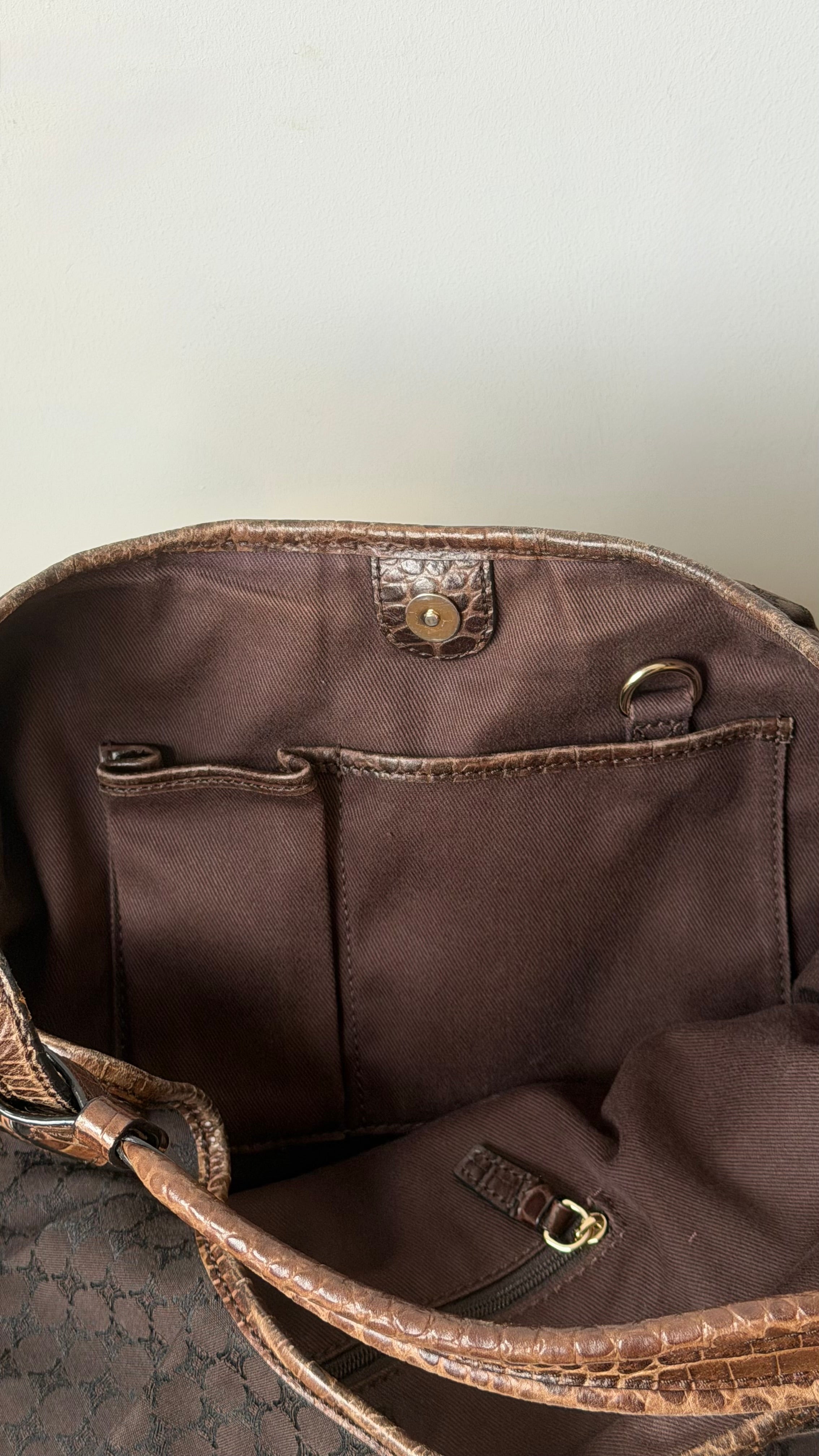 Celine Macadam Canvas Hobo Bag