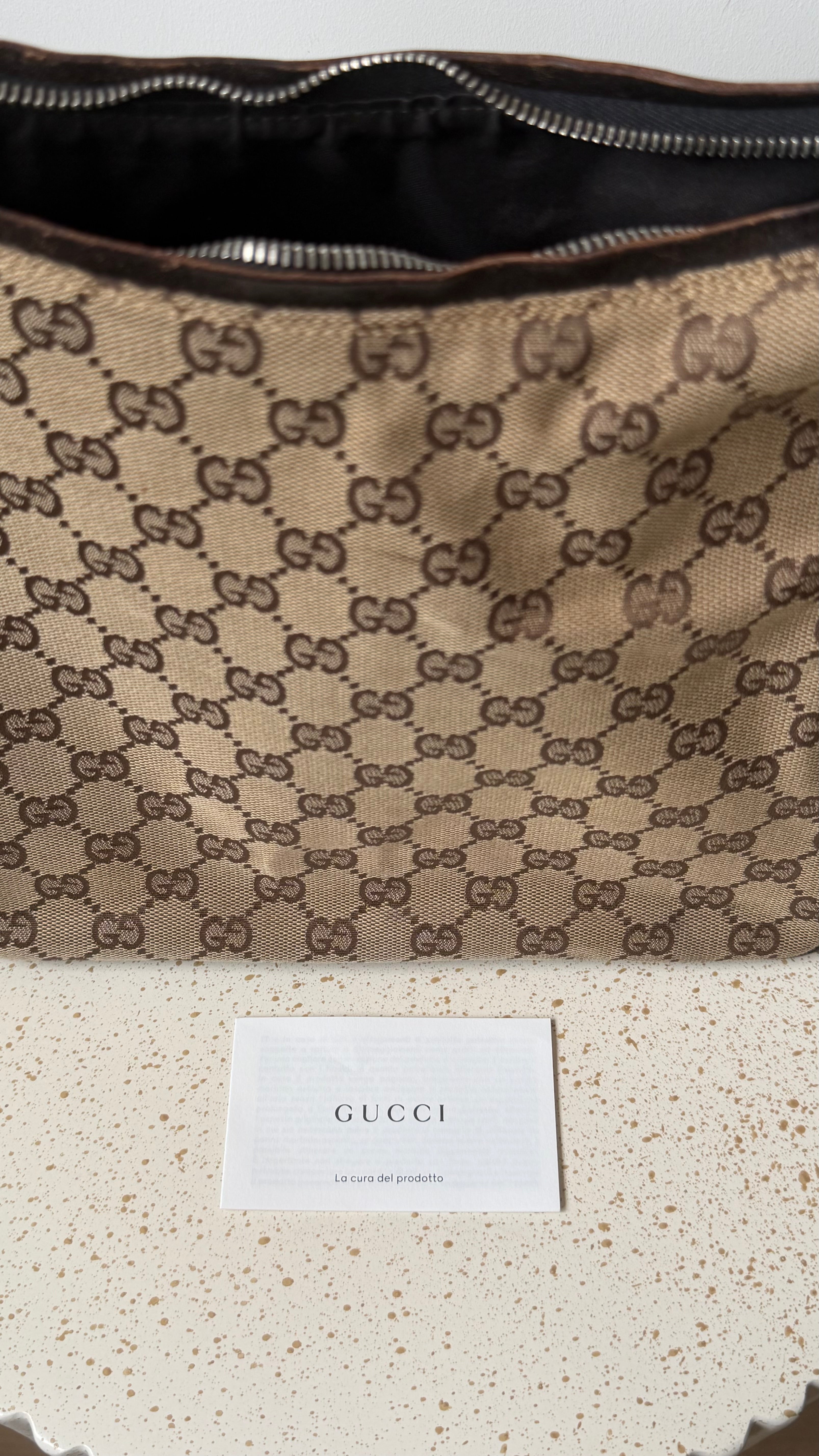 Gucci GG Canvas & Leather Shoulder bag