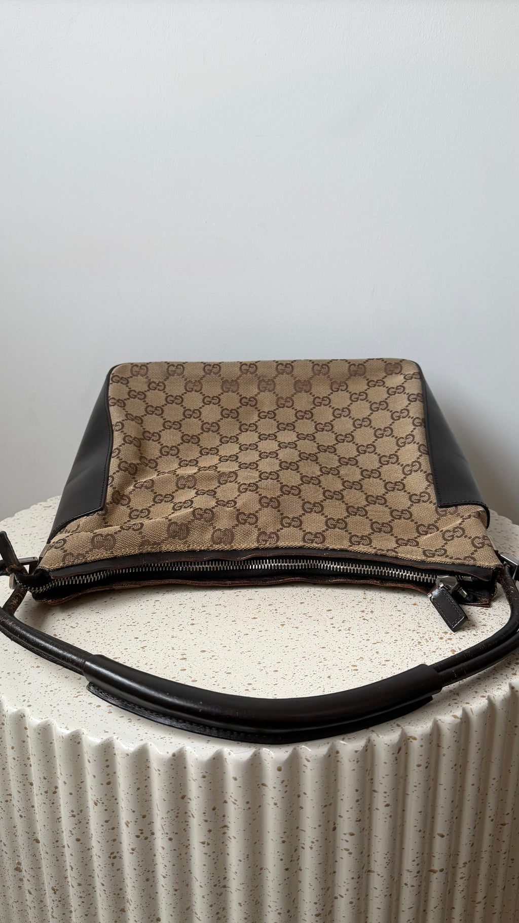 Gucci GG Canvas & Leather Shoulder bag