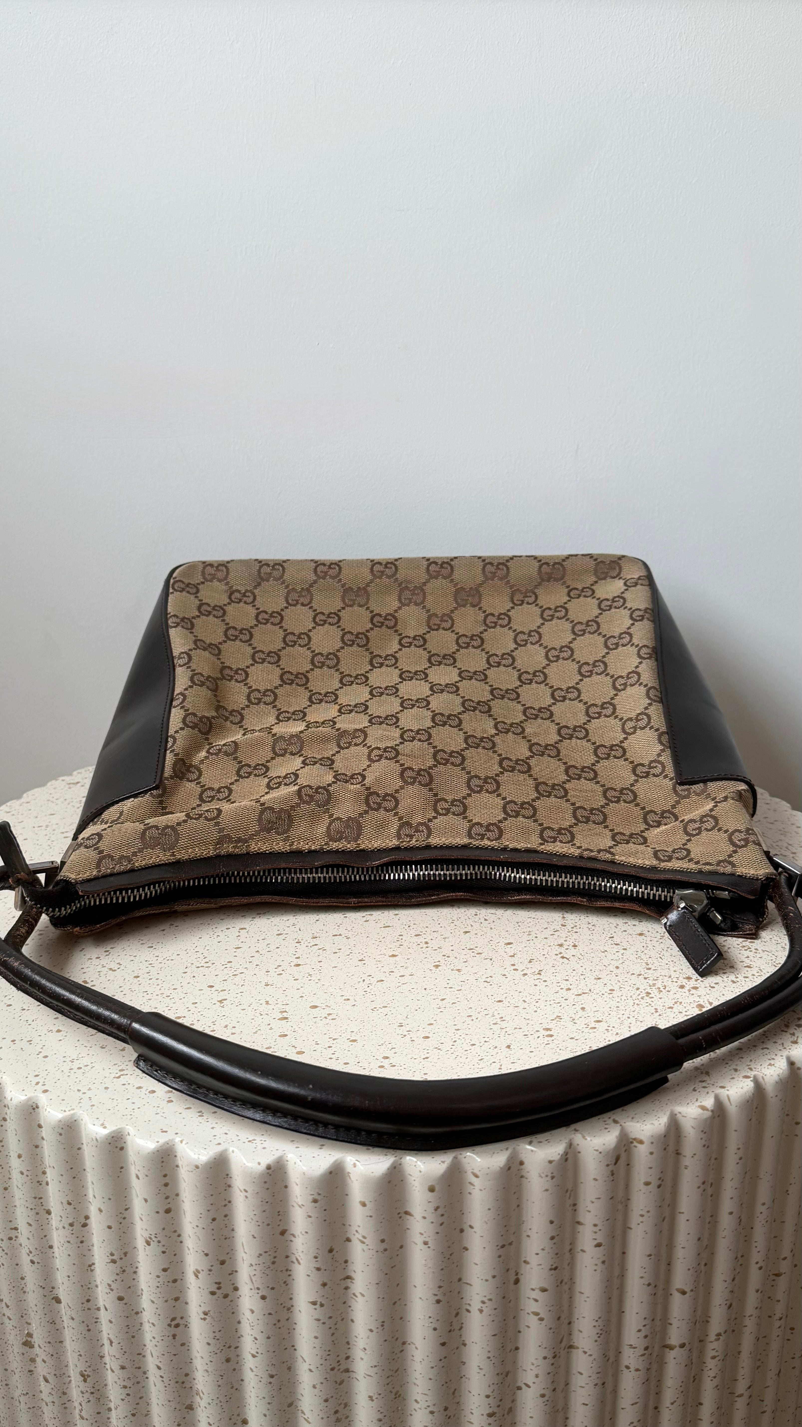 Gucci GG Canvas & Leather Shoulder bag