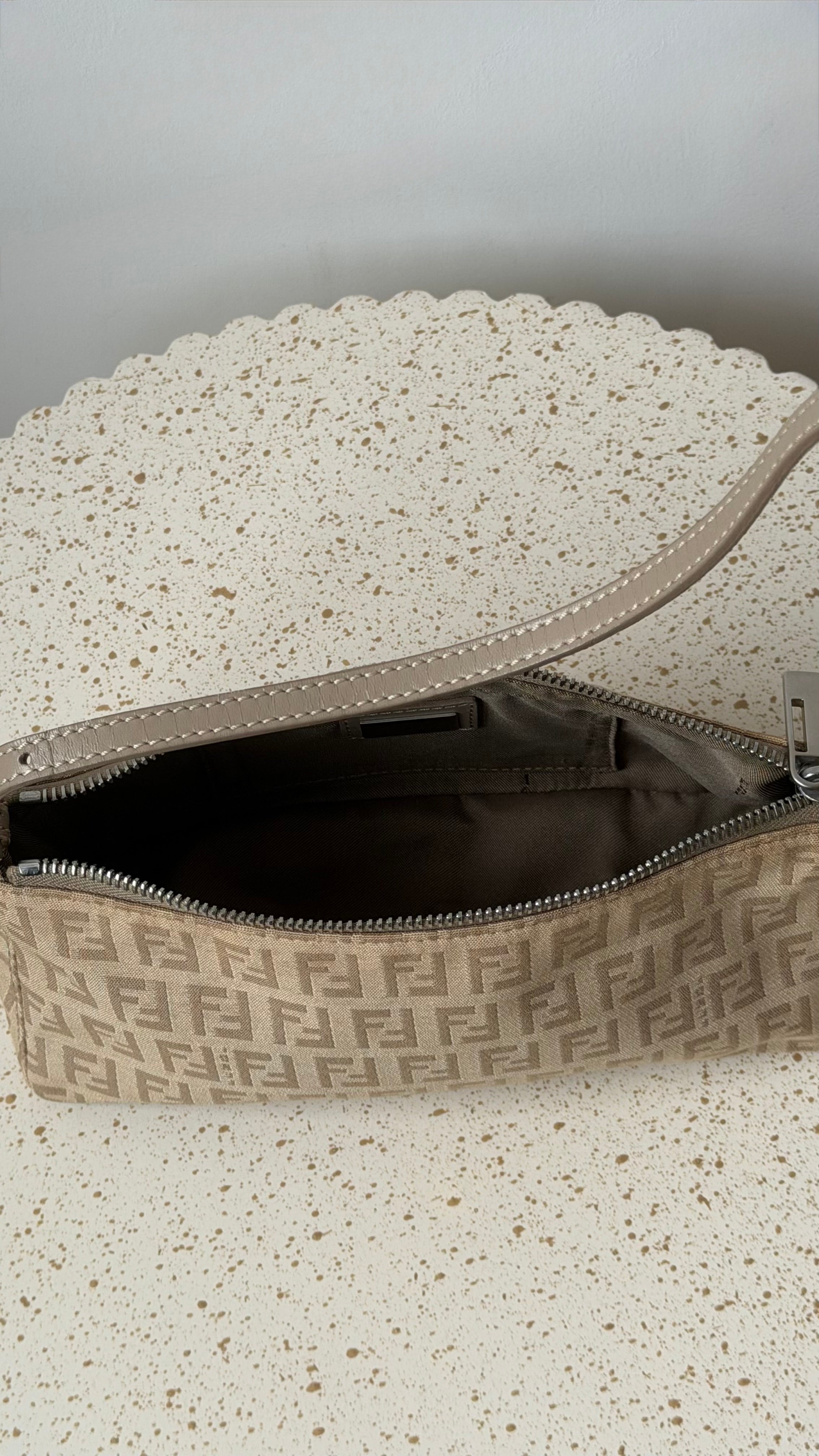 Fendi Zucchino Canvas Pochette
